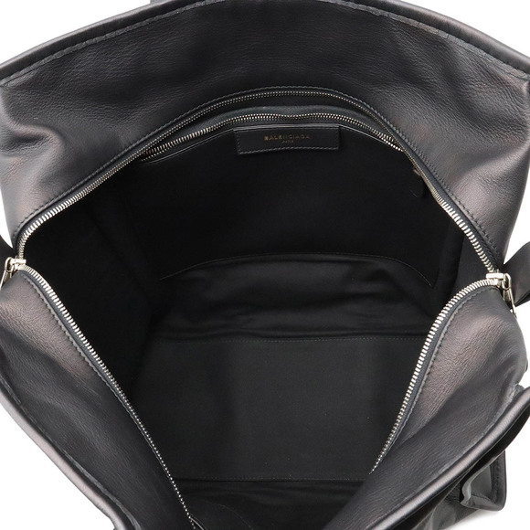 BALENCIAGA Bazaar Shopper M Tote Bag Shoulder Leather Black 443097 - Picture 5 of 6